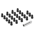 Lynx Spline Drive Lug Nut Kit — Black M14x1.5 for Jeep Wrangler JL & Gladiator JT (23-Piece Set)