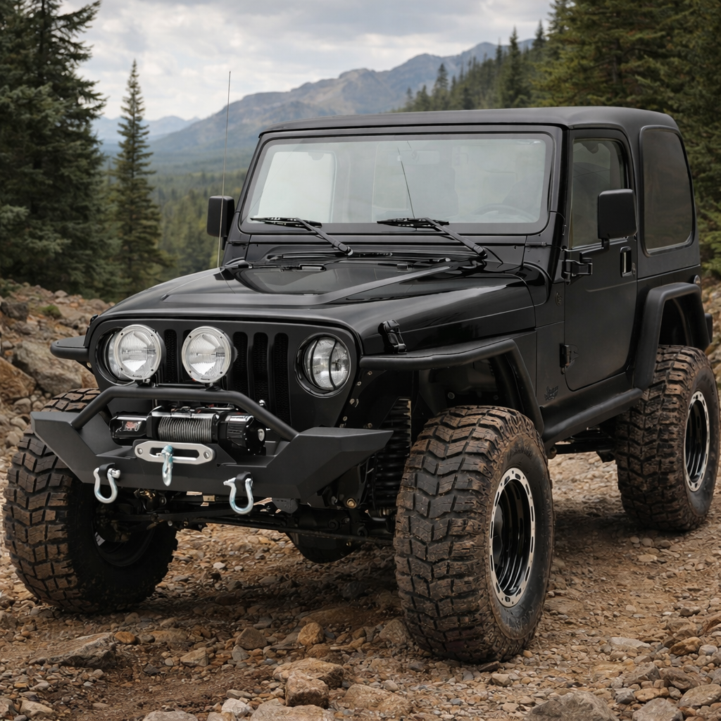 Smittybilt XRC Tubular Fender with Flare – Jeep Wrangler TJ (Black Powder Coat)