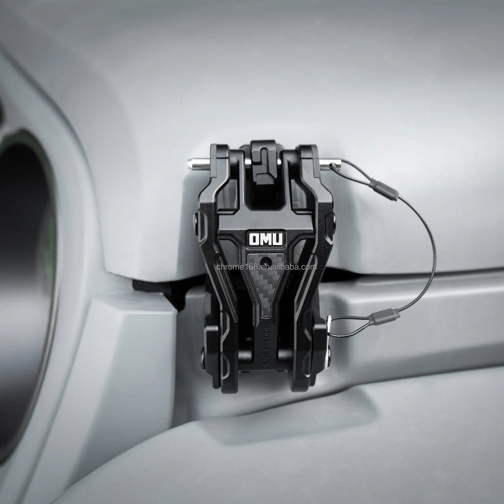 OMU Genesis Series Hood Catch Hood Lock for Jeep Wrangler JK JL/JT-1