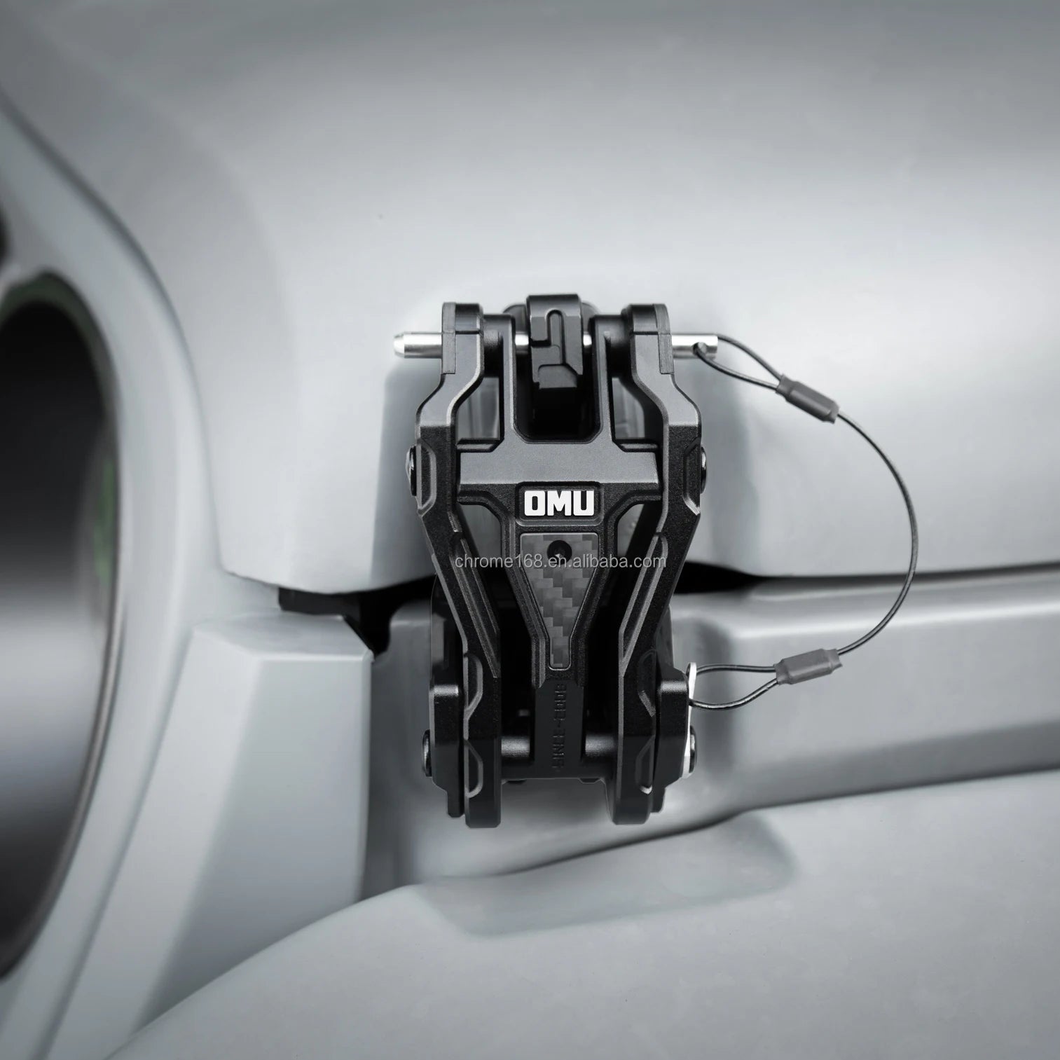 OMU Genesis Series Hood Catch Hood Lock for Jeep Wrangler JK JL/JT-1