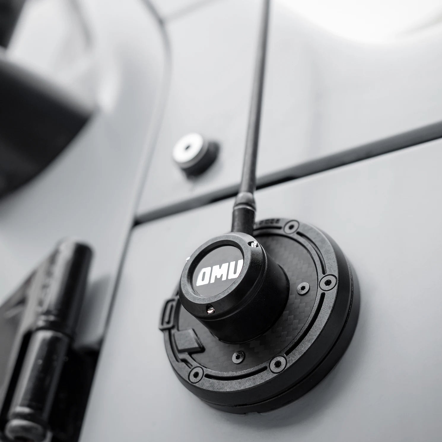 OMU Genesis Series Antenna Base Cover for Jeep Wrangler Accessories Offroad Antenna Cover Jeep JK JL Gladiator-1