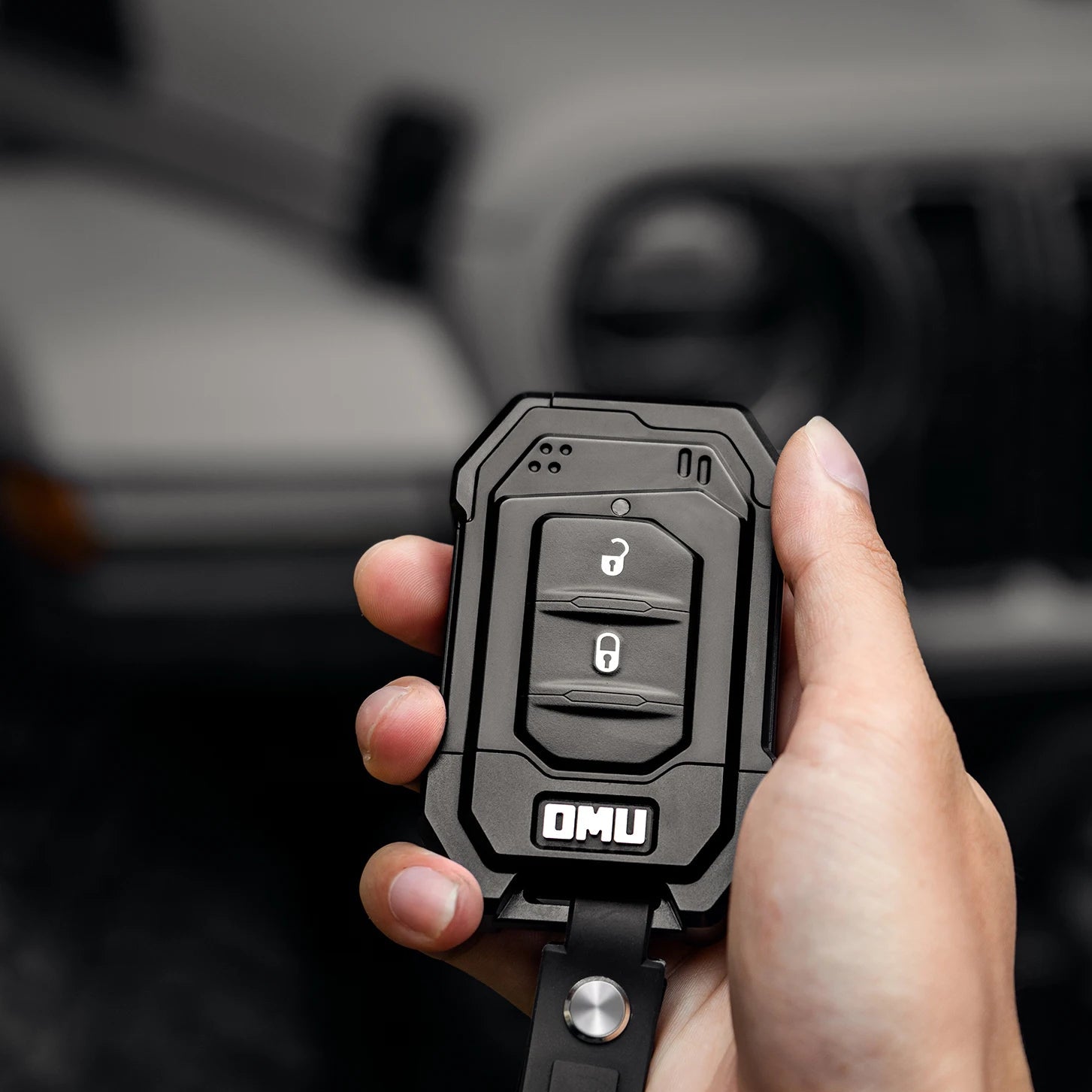 OMU Genesis Series Key Case for Jeep Wrangler JL Gladiator Accessories 4x4 Offroad Key Cover for Jeep-0