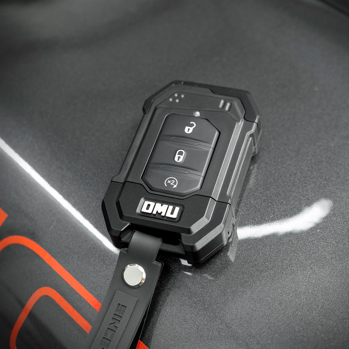 OMU Genesis Series Key Case for Jeep Wrangler JL Gladiator Accessories 4x4 Offroad Key Cover for Jeep-1