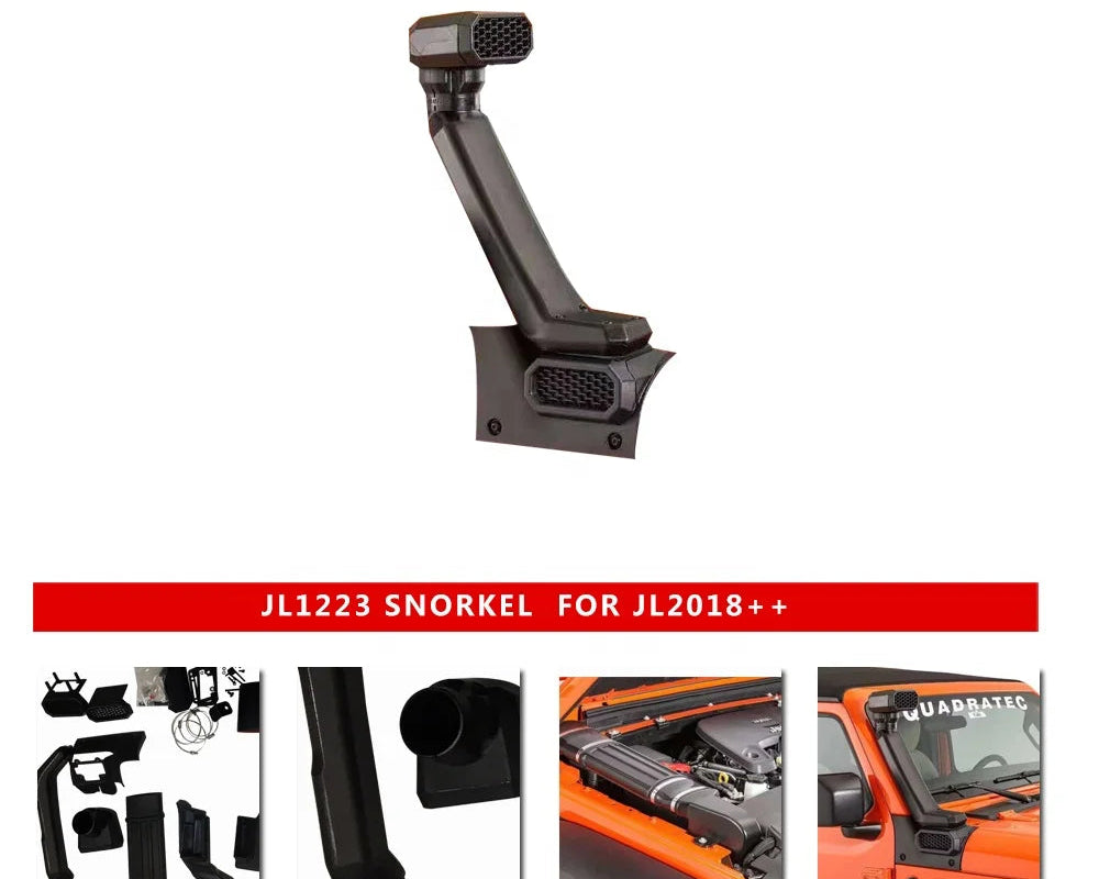 JL1223 Car air Intake Snorkel Black Waders for jeep for wrangler jl 2018-5
