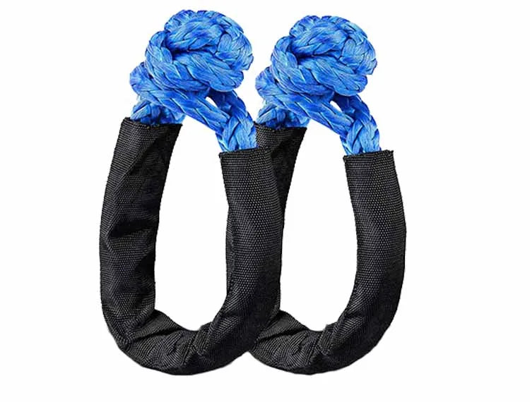 High Quality UHMWPE Soft Shackle  12mm*55mm Soft Shackle Rope With Protective Sleeve Cover-2