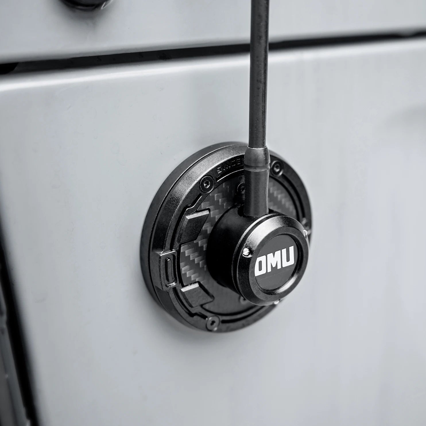 OMU Genesis Series Antenna Base Cover for Jeep Wrangler Accessories Offroad Antenna Cover Jeep JK JL Gladiator-2