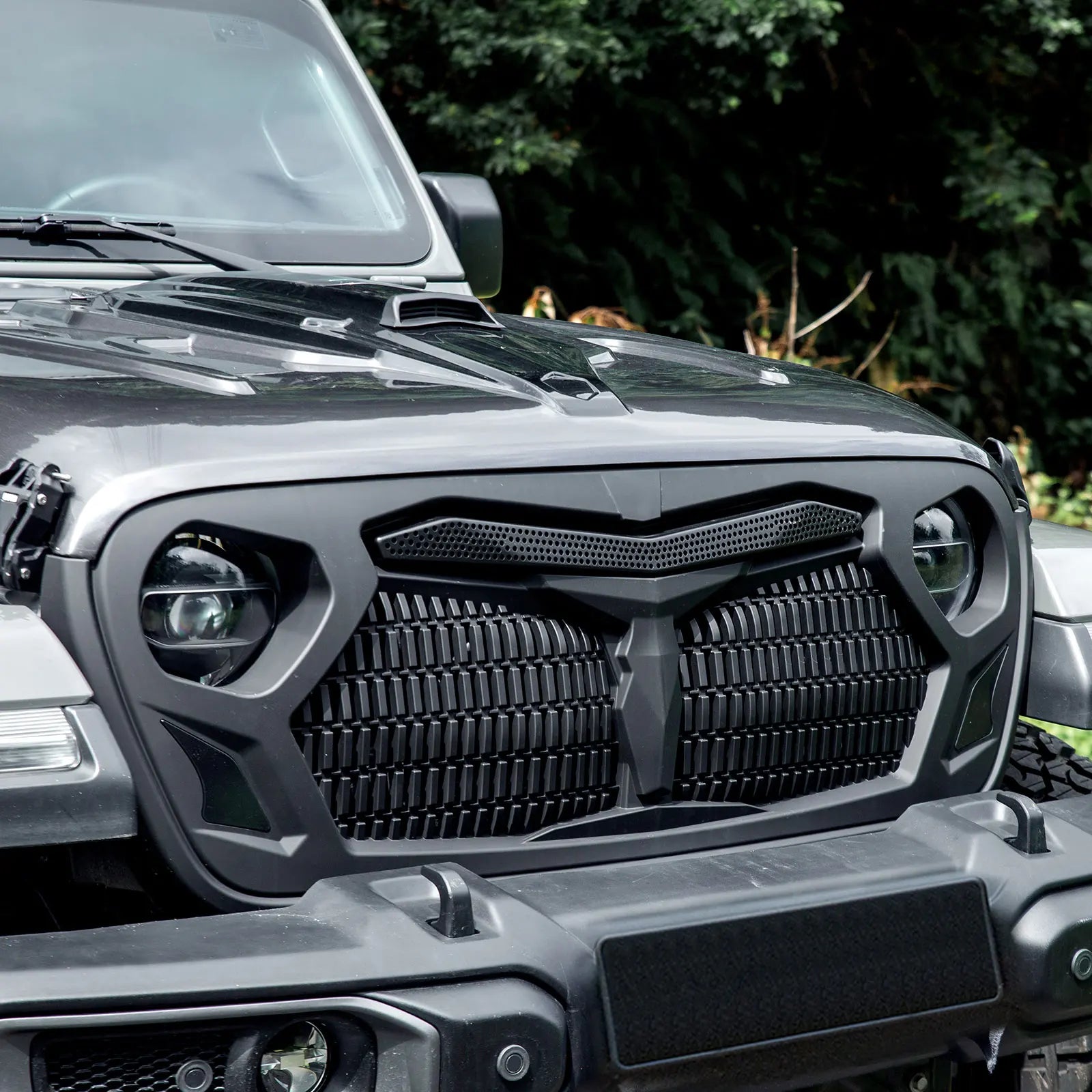 Maiker Offroad Grille Matte Black for Jeep Wrangler JL /JT Car Grille Accessories Offroad Parts USA Warehouse Ready Stock-0