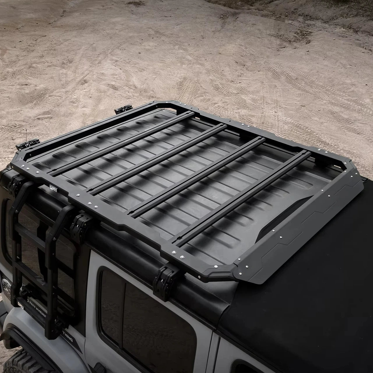 OMU Genesis Series Roof Luggage Rack for Jeep Wrangler JL Accessories Offroad Aluminum Roof Platform-0
