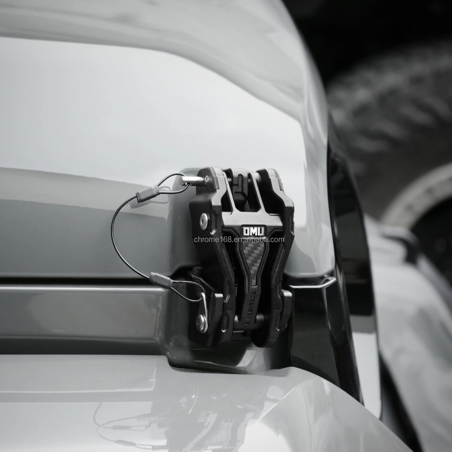 OMU Genesis Series Hood Catch Hood Lock for Jeep Wrangler JK JL/JT-2