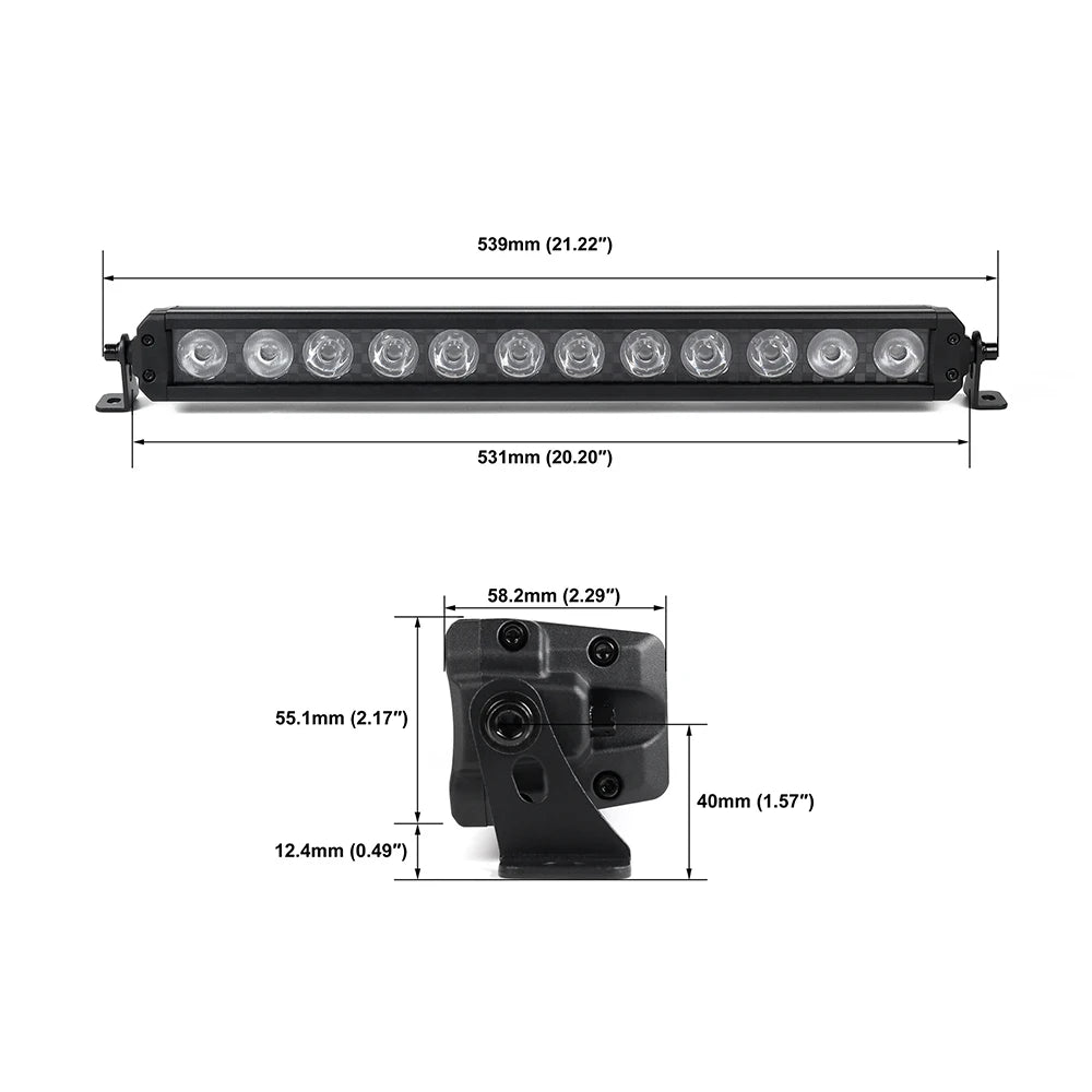 OMU 120W  20 Inch  Front Bumper RGB Light With Wire Harness for Universal Model LED SpotLight Accessories-0