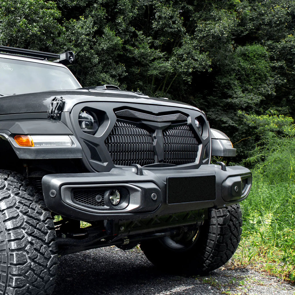 Maiker Offroad Grille Matte Black for Jeep Wrangler JL /JT Car Grille Accessories Offroad Parts USA Warehouse Ready Stock-2
