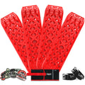 2 Pairs Recovery tracks Sand, Mud, Snow | Gen 3.0 - Red