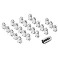23 Lynx Classic Acorn Style Lug Nuts Chrome M14x1.5x45