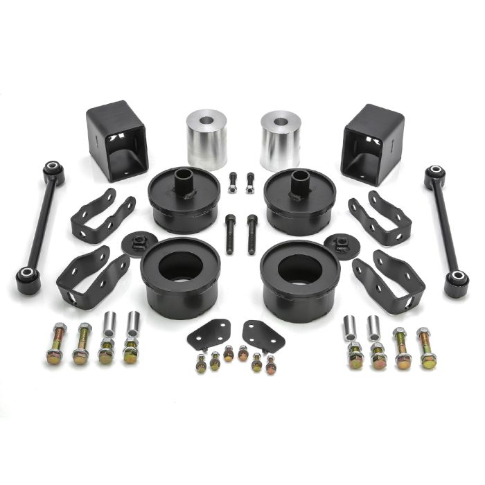  ReadyLIFT 69-6825 SST® Series 2.5" Front / 2.0" Rear Lift Kit – No Shocks Required – Black Components – JL Wrangler Rubicon
