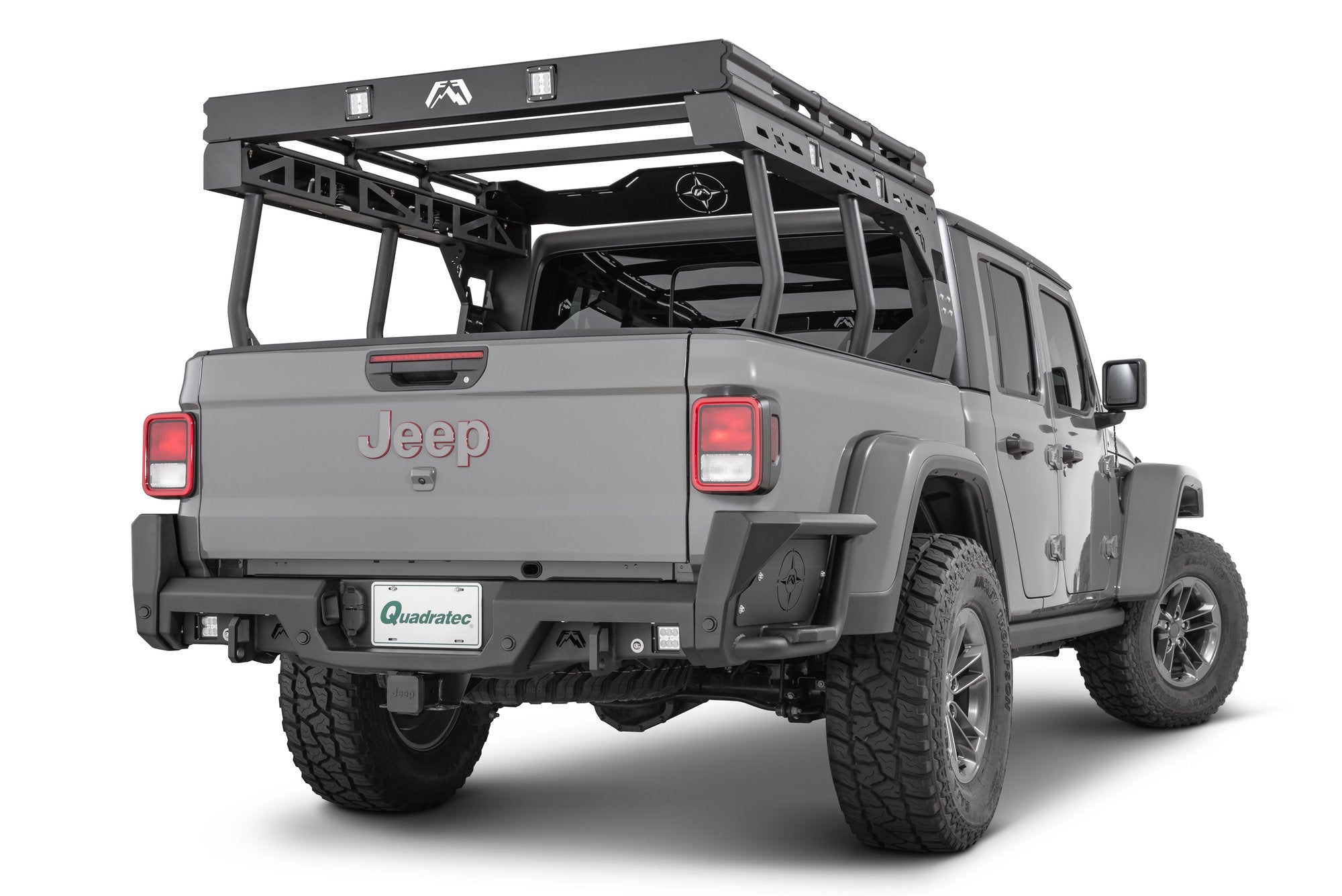 Fab Fours Overland Rack – Jeep Gladiator JT (Black Powder Coat)