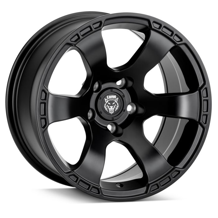 Lynx Peregrine Satin Black Machined Wheel — 17x9 | 5x5 Bolt Pattern | 4.5" Backspacing